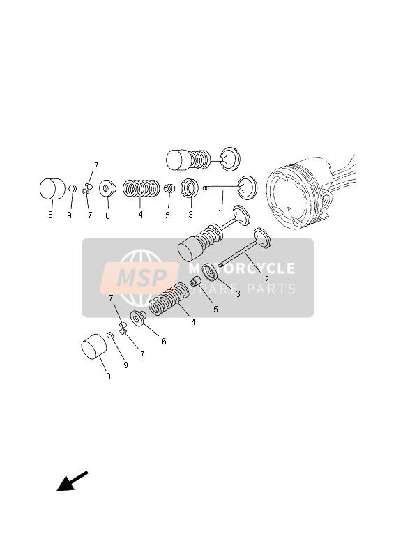 Yamaha YP400R 2013 Valve for a 2013 Yamaha YP400R